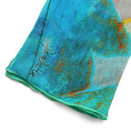 Multicolor Silk Scarf Oxido Marino