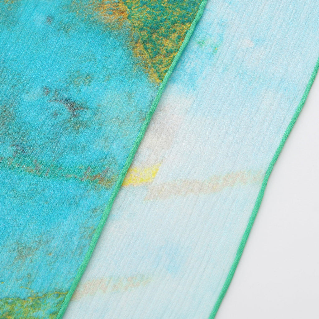 Multicolor Silk Scarf Oxido Marino