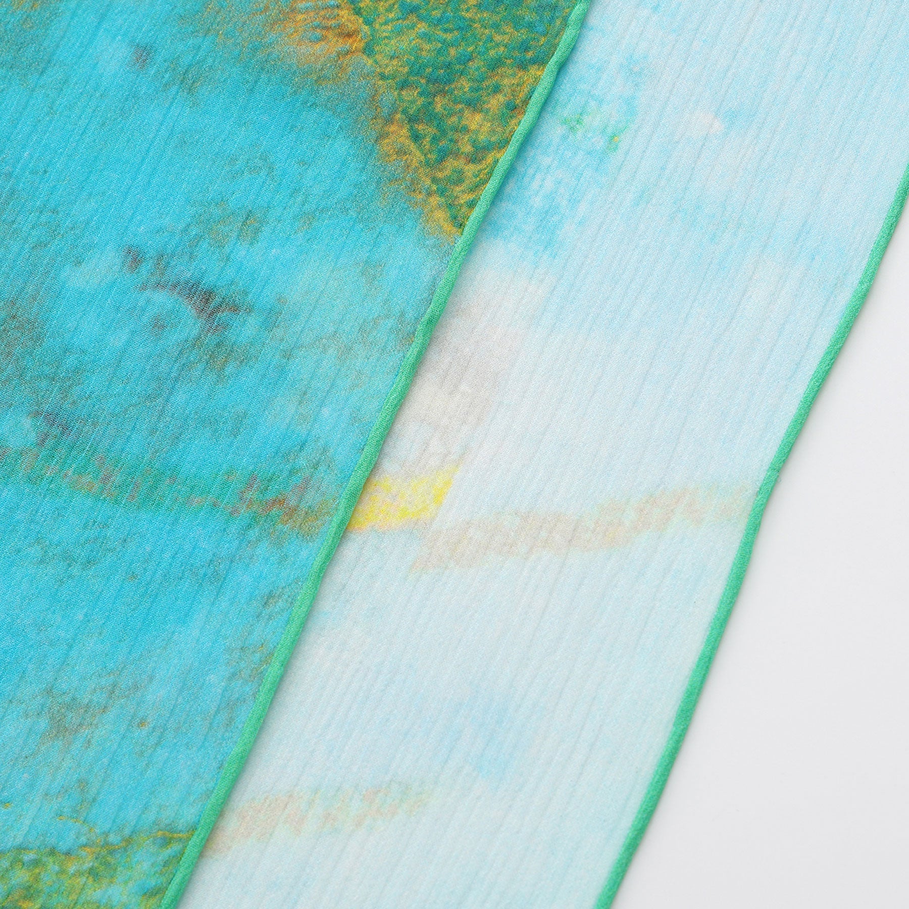 Multicolor Silk Scarf Oxido Marino