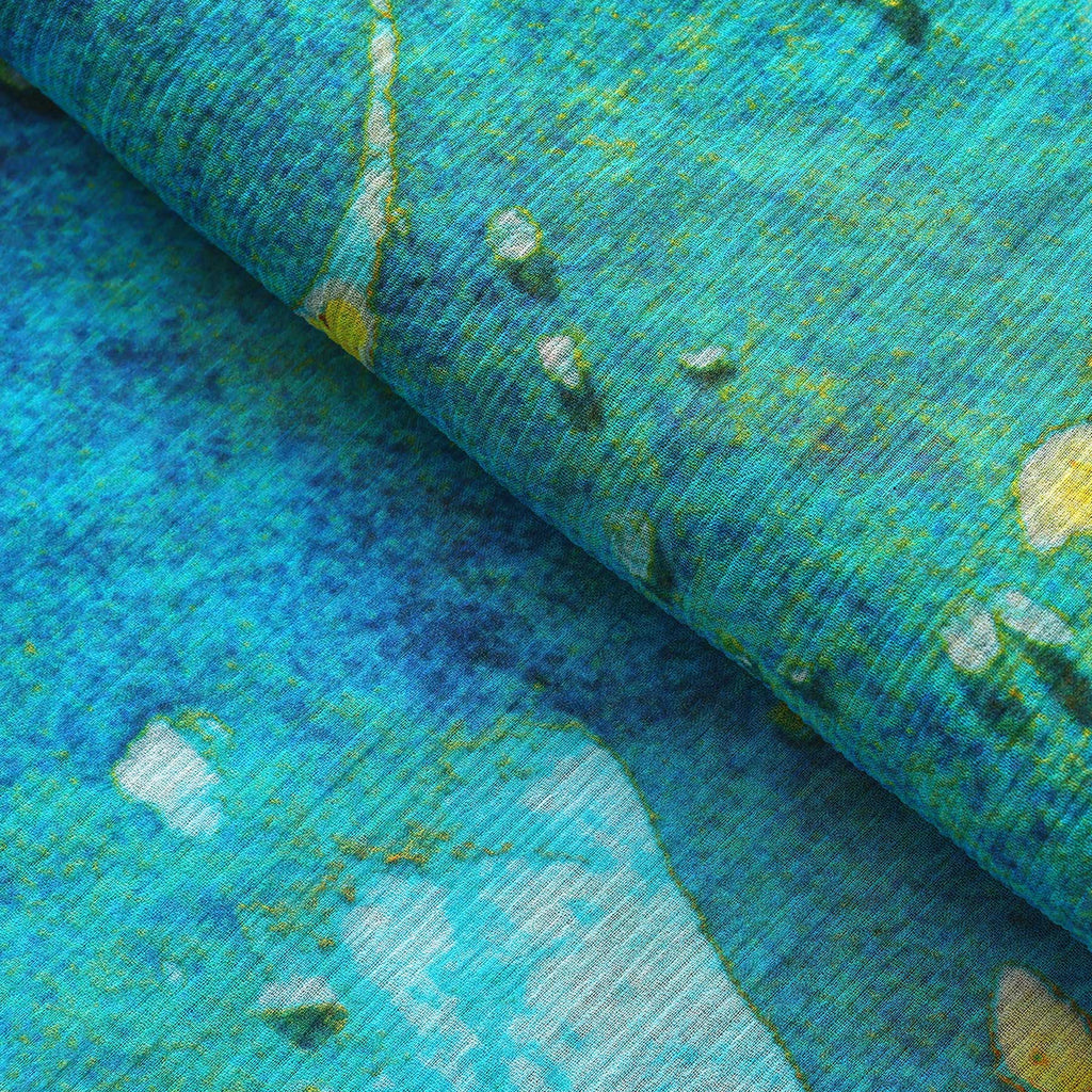 Multicolor Silk Scarf Oxido Marino