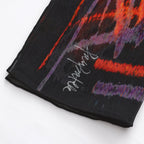 Black & Red Silk Scarf Anubis