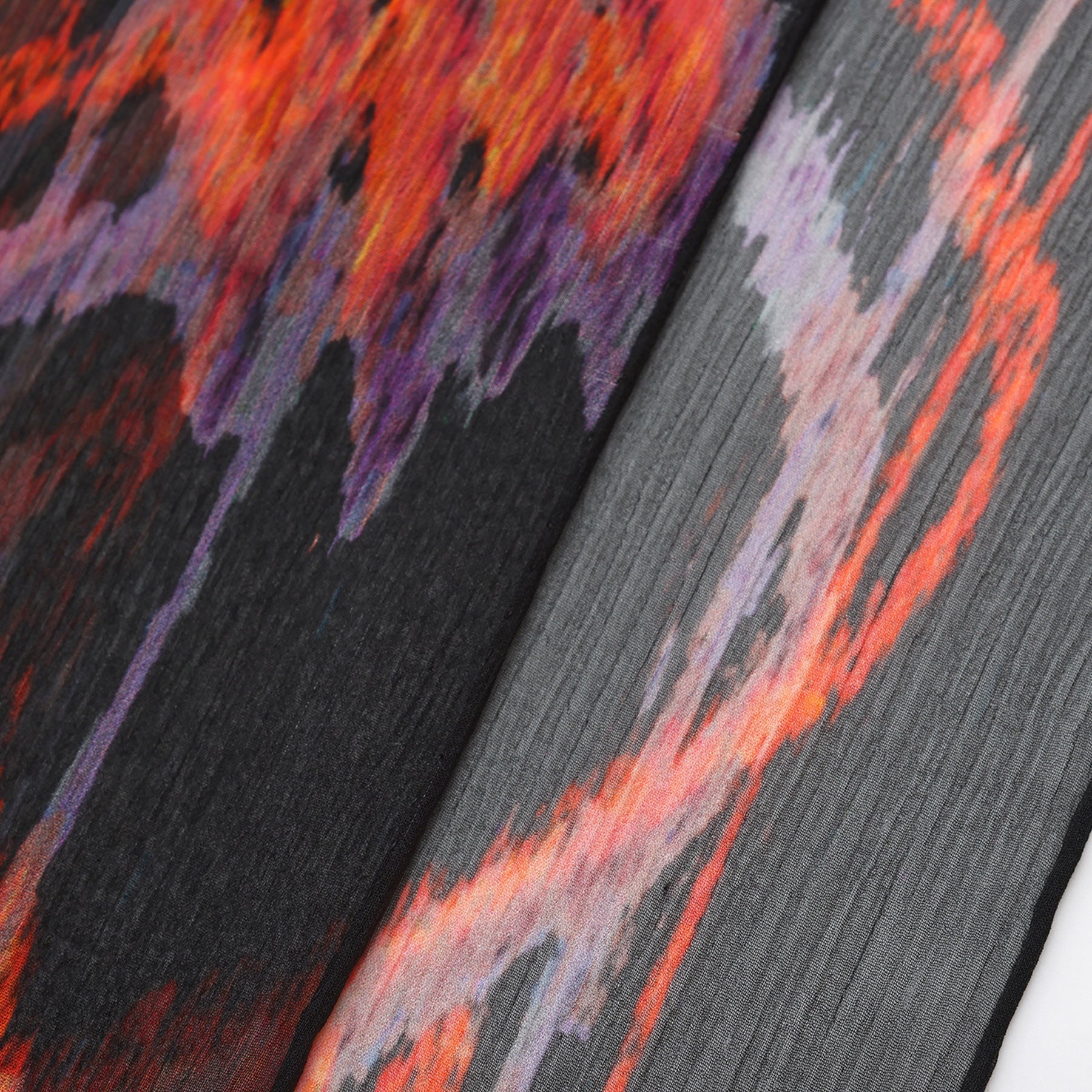 Black & Red Silk Scarf Anubis