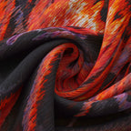 Black & Red Silk Scarf Anubis