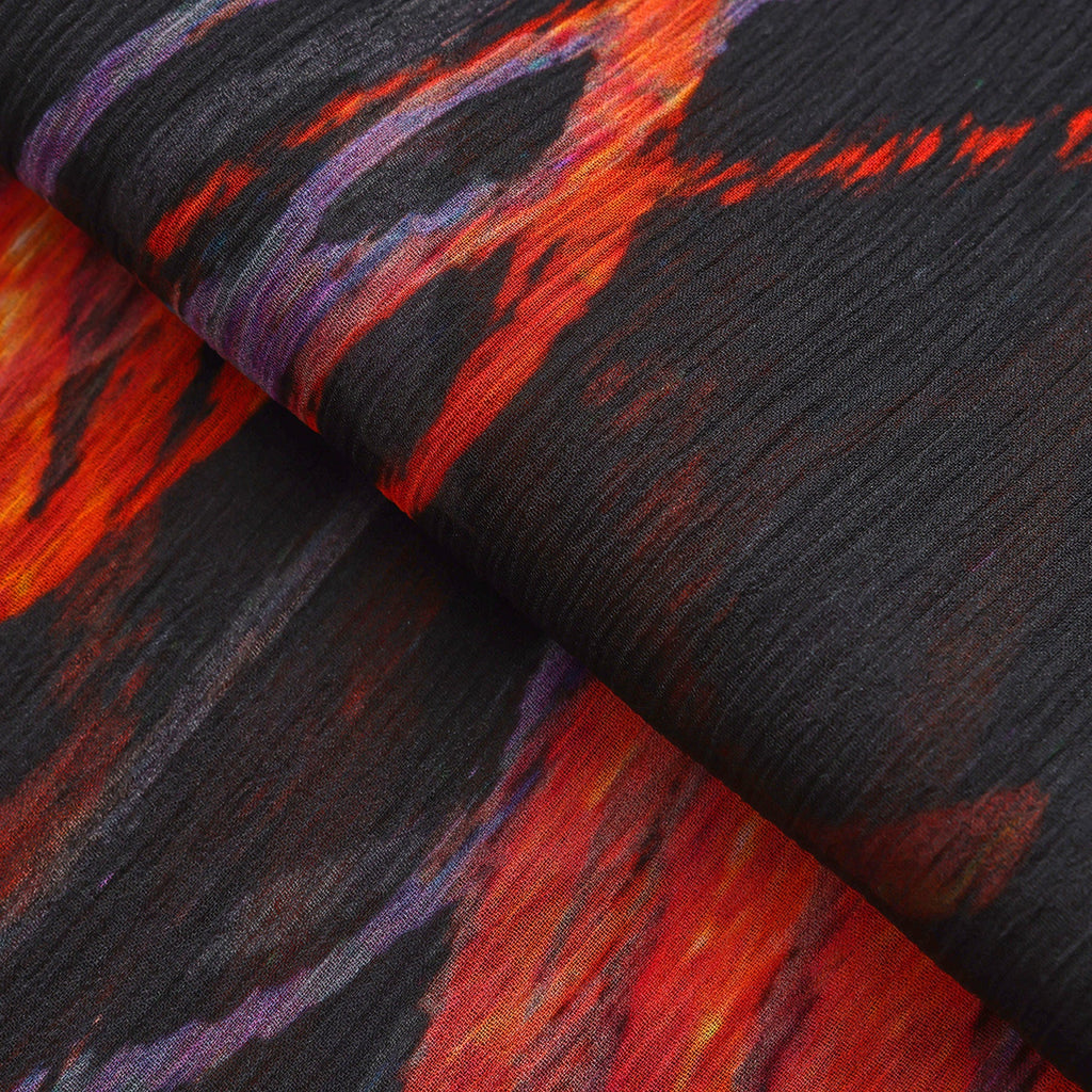 Black & Red Silk Scarf Anubis