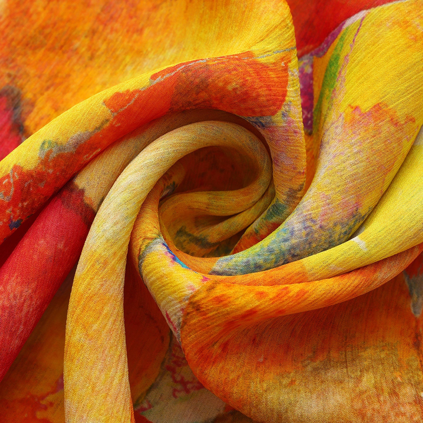 Multicolor Silk Scarf Demeter