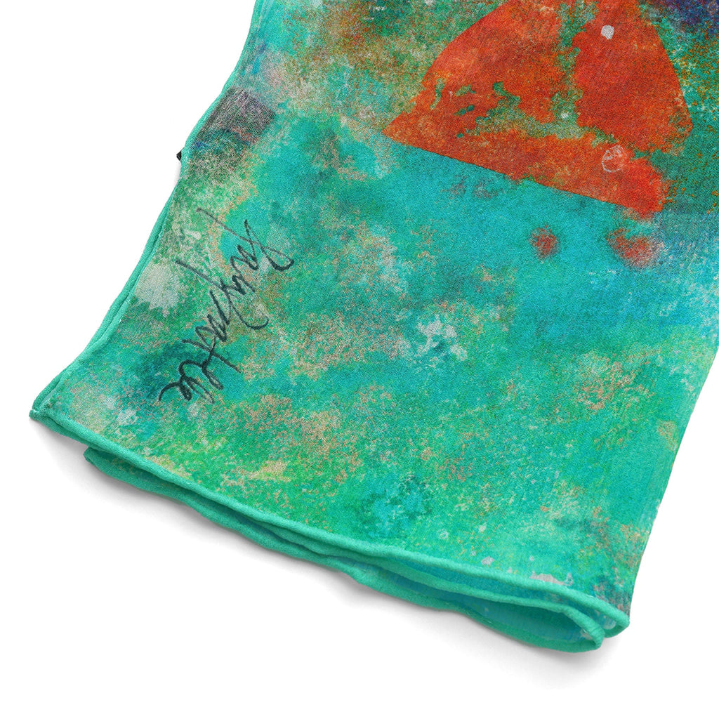 Natural Silk Scarf Mundos Ocultos