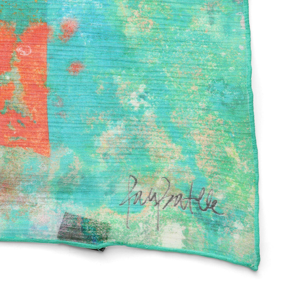 Natural Silk Scarf Mundos Ocultos
