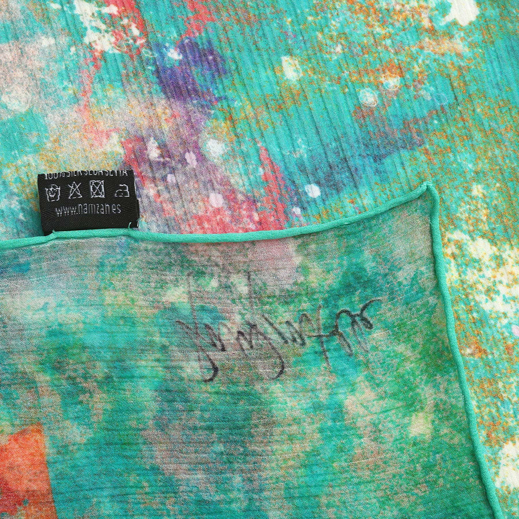 Natural Silk Scarf Mundos Ocultos
