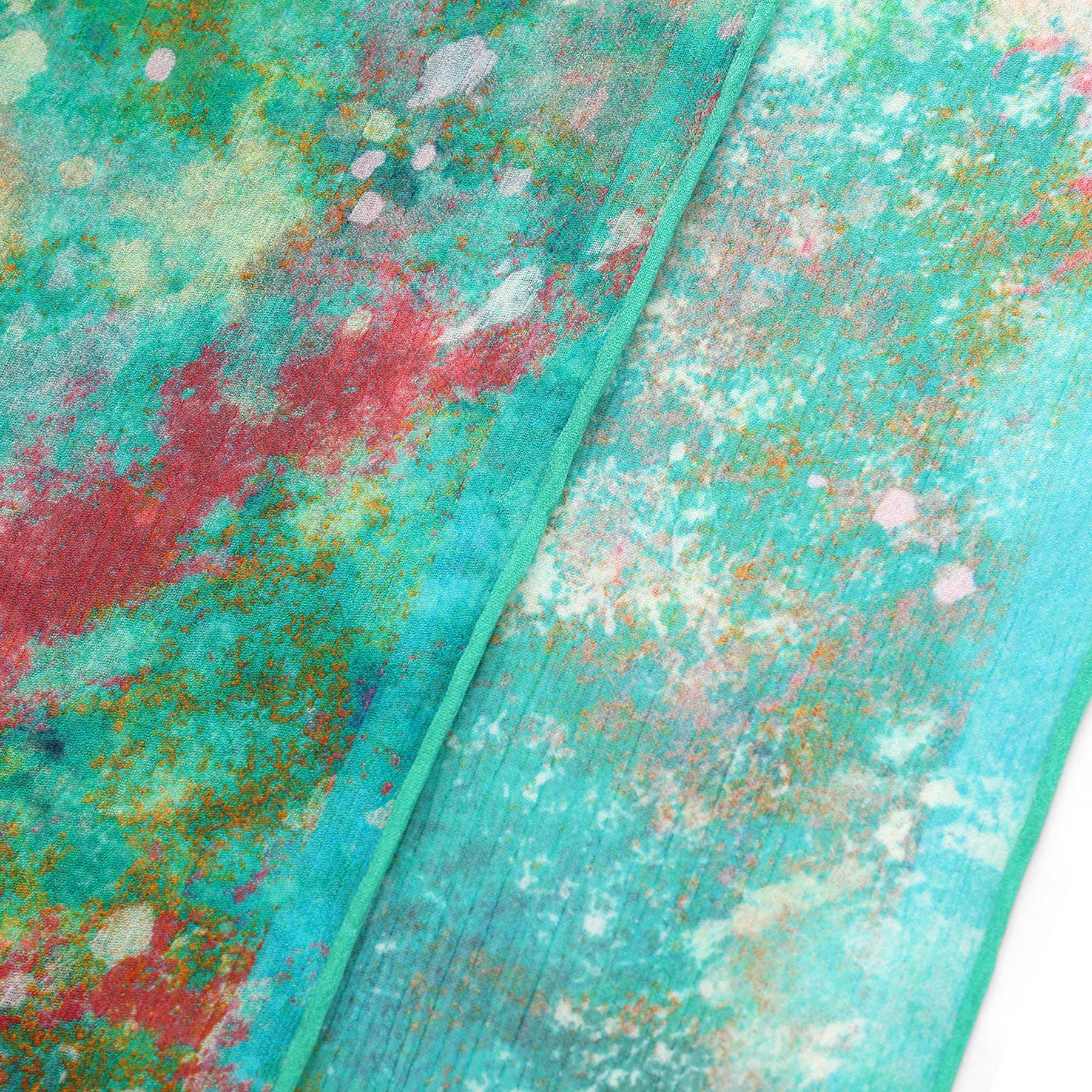 Natural Silk Scarf Mundos Ocultos