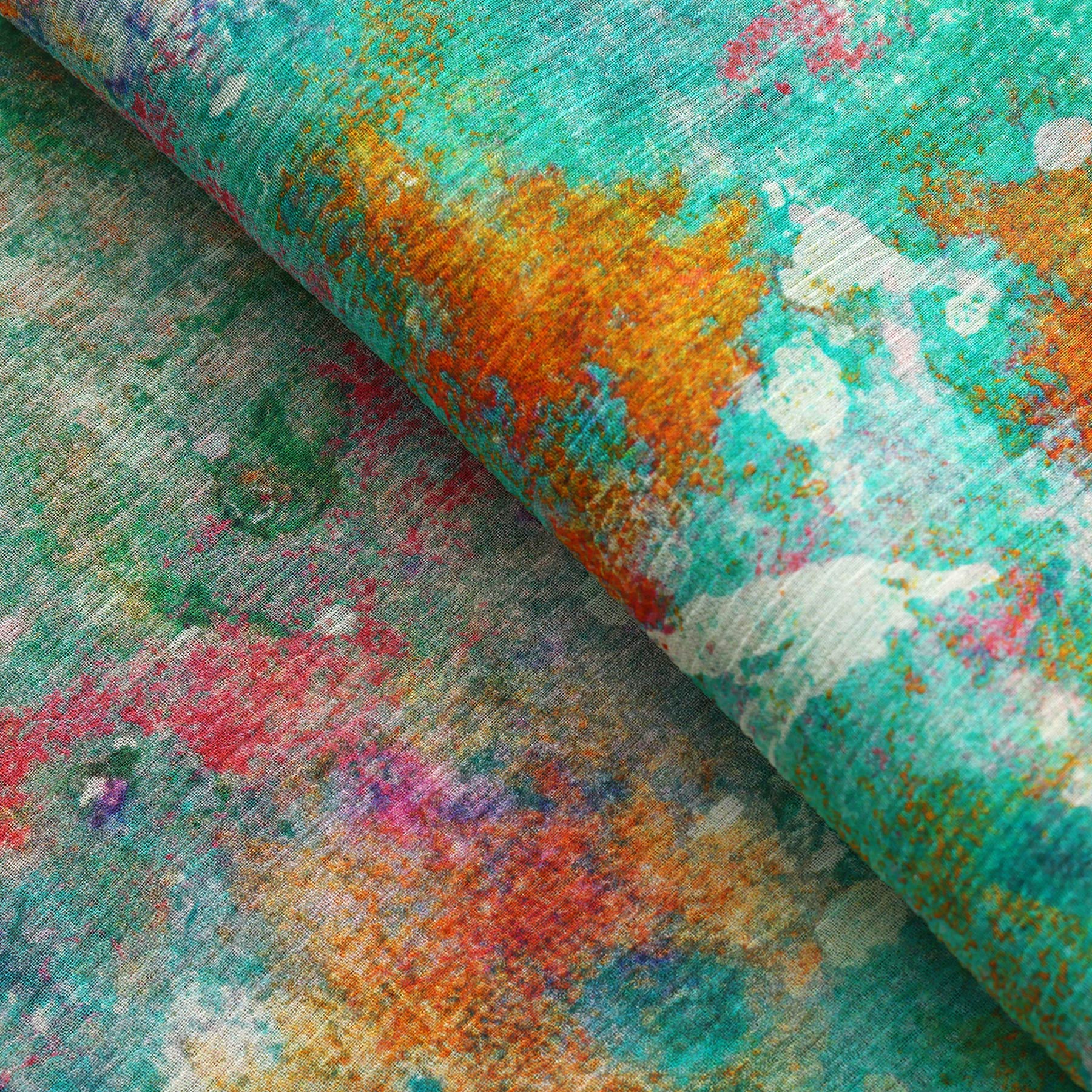 Natural Silk Scarf Mundos Ocultos