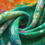 Natural Silk Scarf Mundos Ocultos