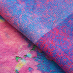 Multicolor Silk Scarf Océano Fucsia