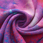 Multicolor Silk Scarf Océano Fucsia