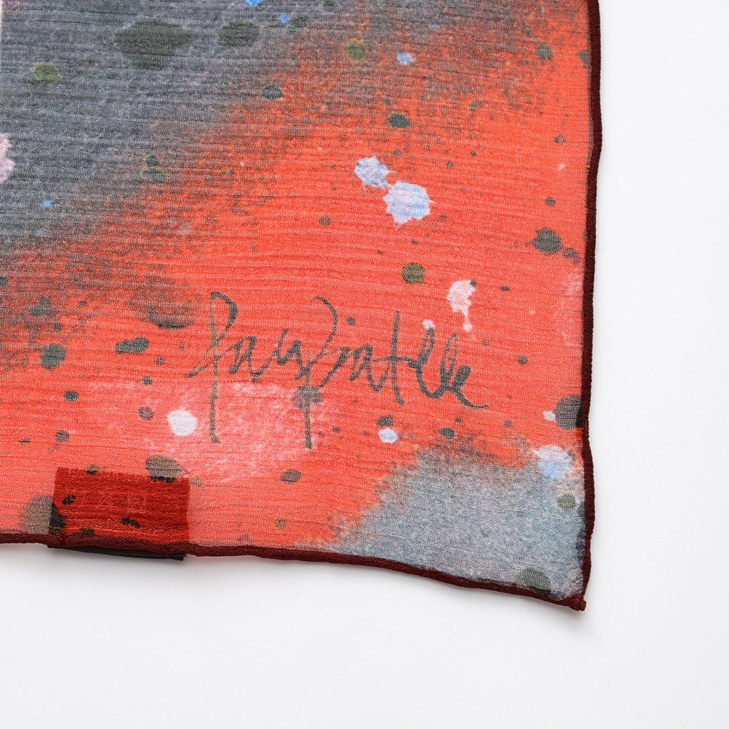 Multicolor Silk Scarf Cangrejos