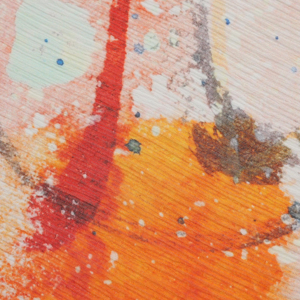 Multicolor Silk Scarf Cangrejos