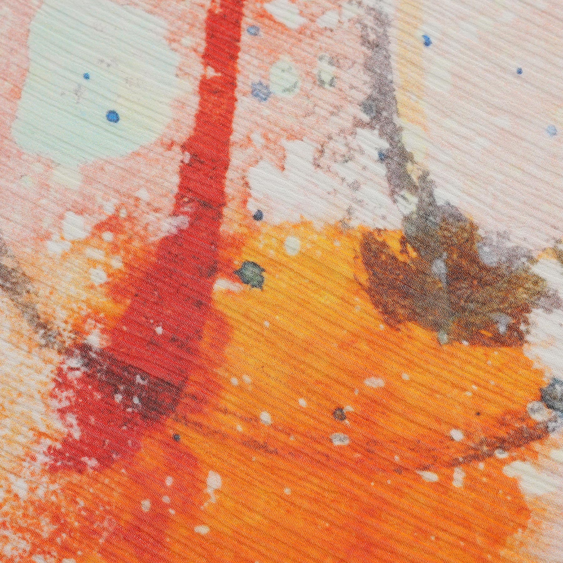 Multicolor Silk Scarf Cangrejos