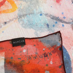 Multicolor Silk Scarf Cangrejos