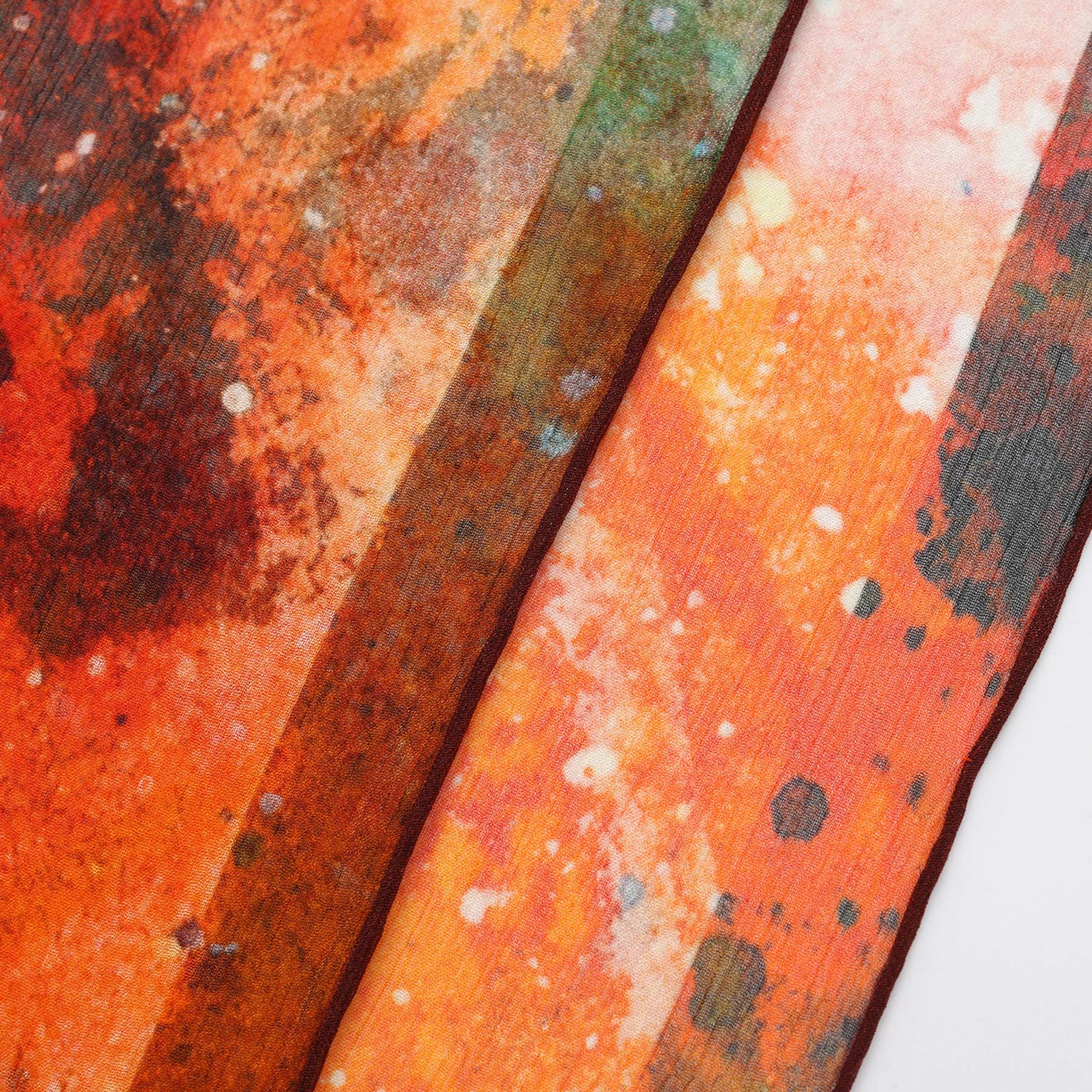 Multicolor Silk Scarf Cangrejos