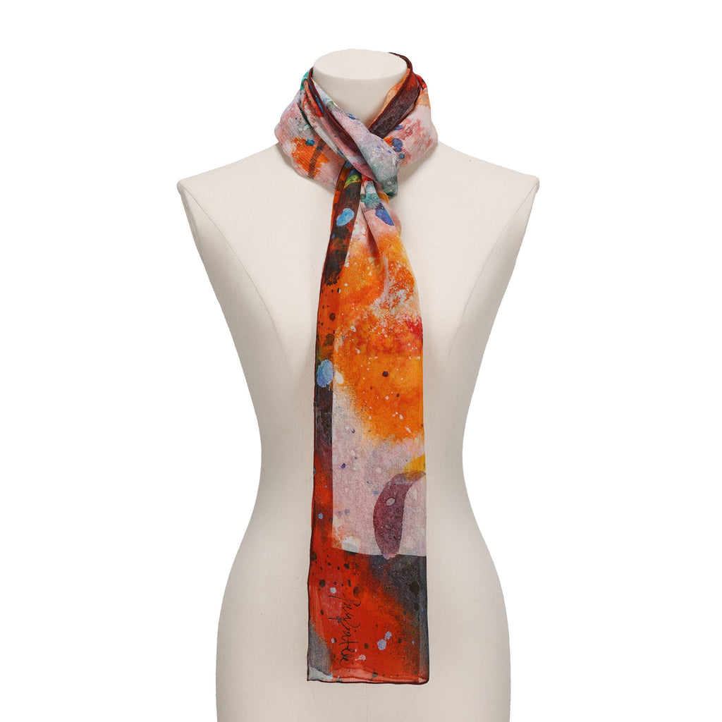 Multicolor Silk Scarf Cangrejos