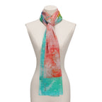 Multicolor Silk Scarf Fucsia Paradis