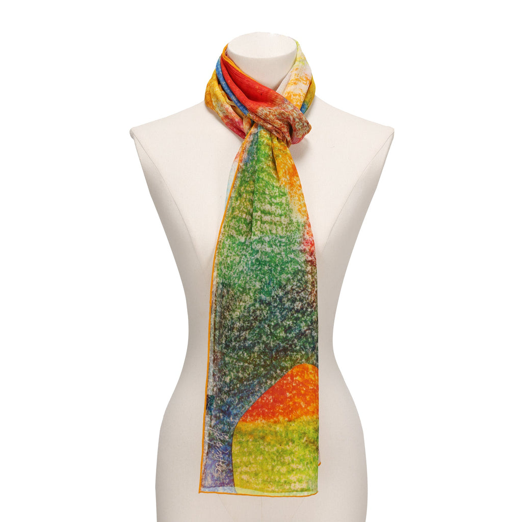 Multicolor Silk Scarf Calidoscopic