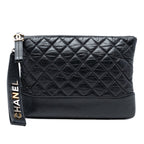 Medium Aged Calfskin Gabrielle O Case Clutch