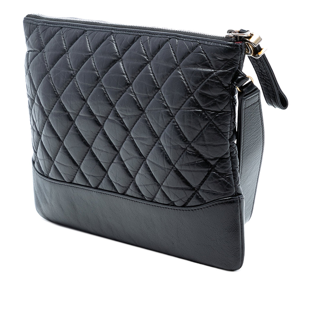 Medium Aged Calfskin Gabrielle O Case Clutch