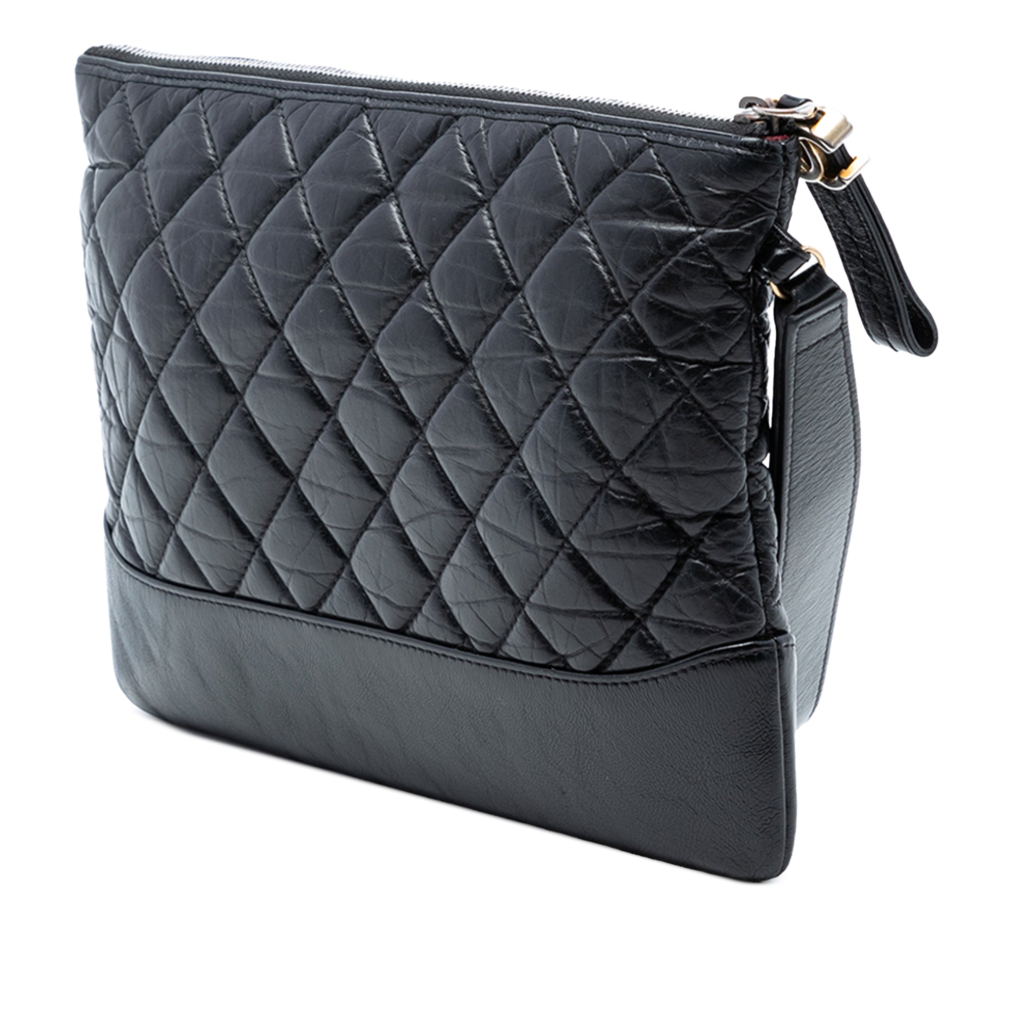 Medium Aged Calfskin Gabrielle O Case Clutch