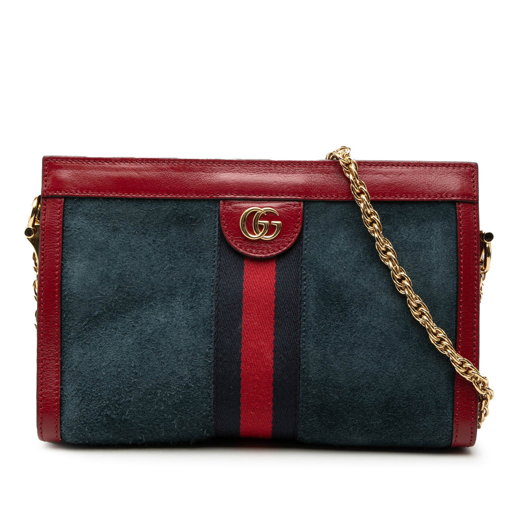Small Suede Web Ophidia Chain Crossbody