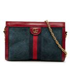 Small Suede Web Ophidia Chain Crossbody