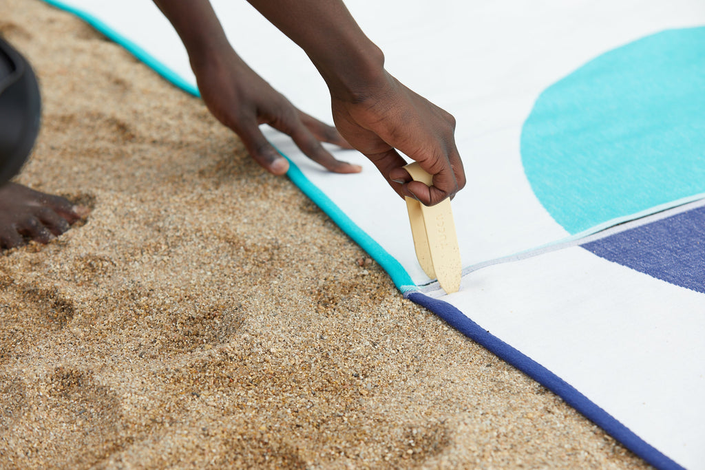 MAYERI - Thin organic cotton beach towel