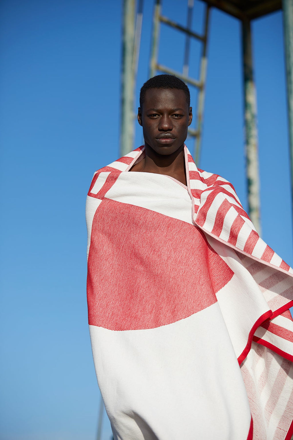 CRASSA - Toalla de playa fina de algodón orgánico