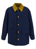 Marni Organic Cotton Gabardine Parka — Navy
