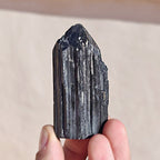 Punta de Turmalina Negra Semipulida