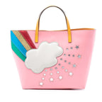 Childrens Leather Rainbow Cloud Tote