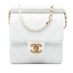 Small Quilted Lambskin Chic Pearls Flap