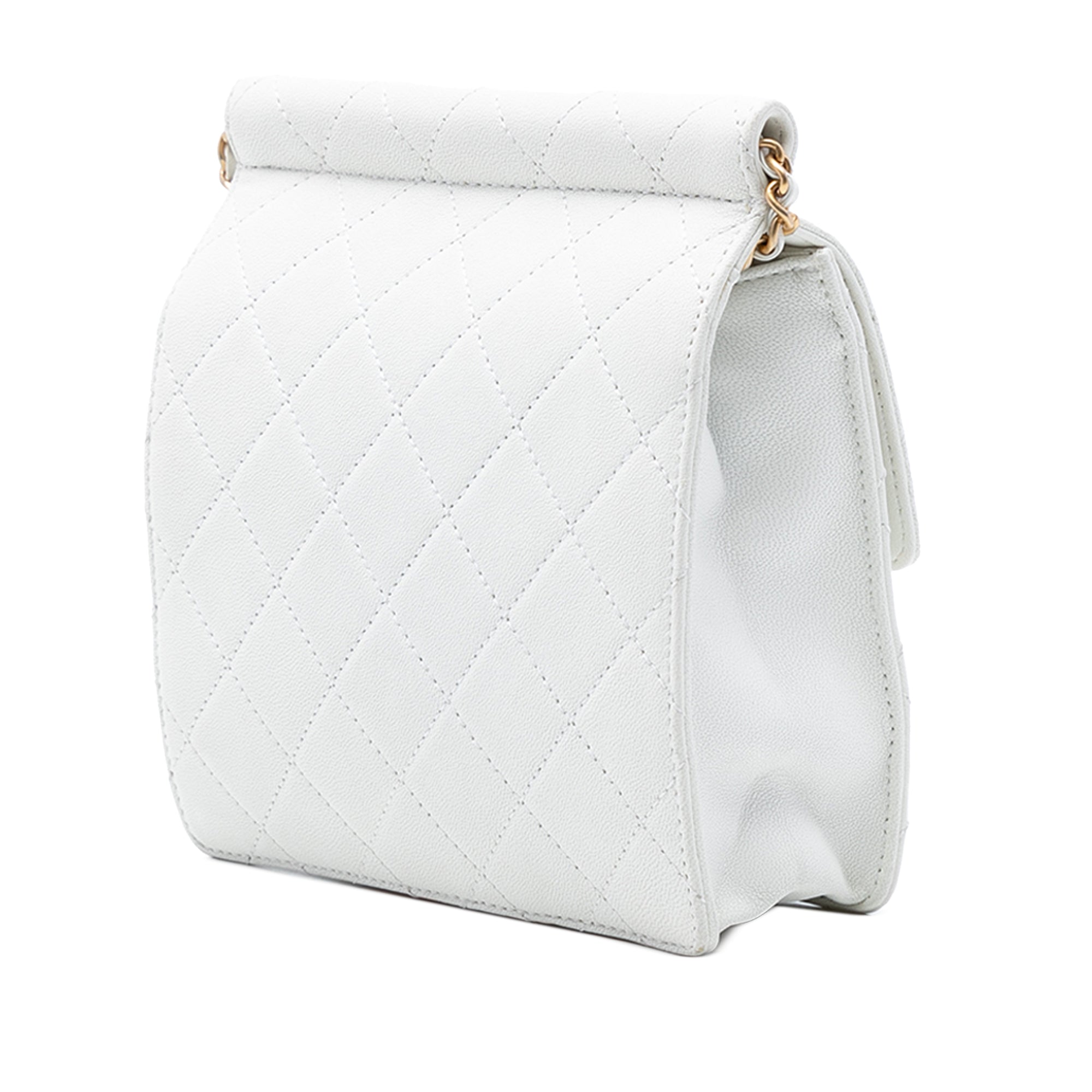 Small Quilted Lambskin Chic Pearls Flap