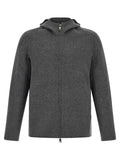 Giorgio Brato Wool-Cashmere Hooded Jacket — Charcoal