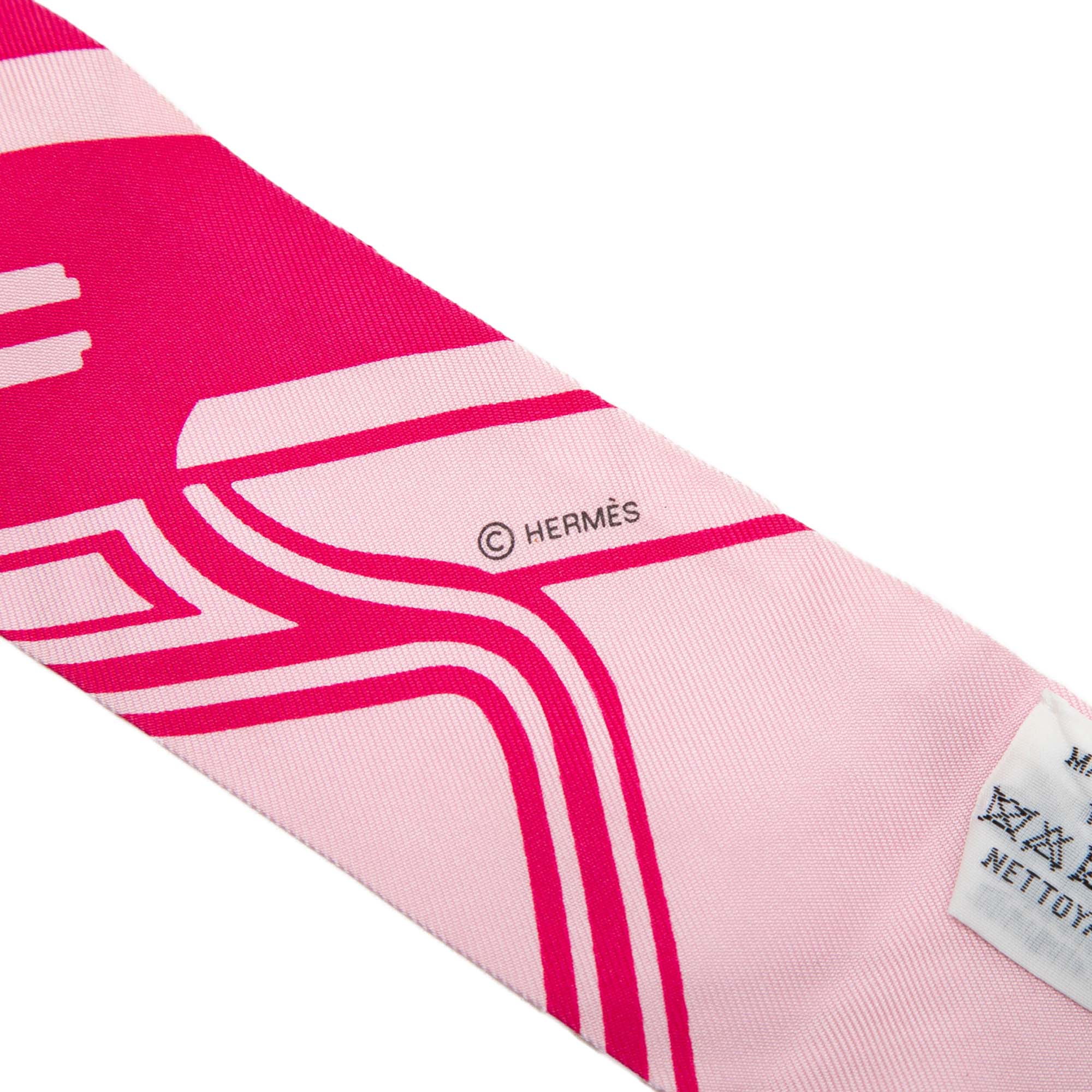 Les Coupes Tattoo Twilly Silk Scarf