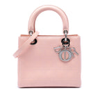 Medium Calfskin Cannage Stitched Lady Dior