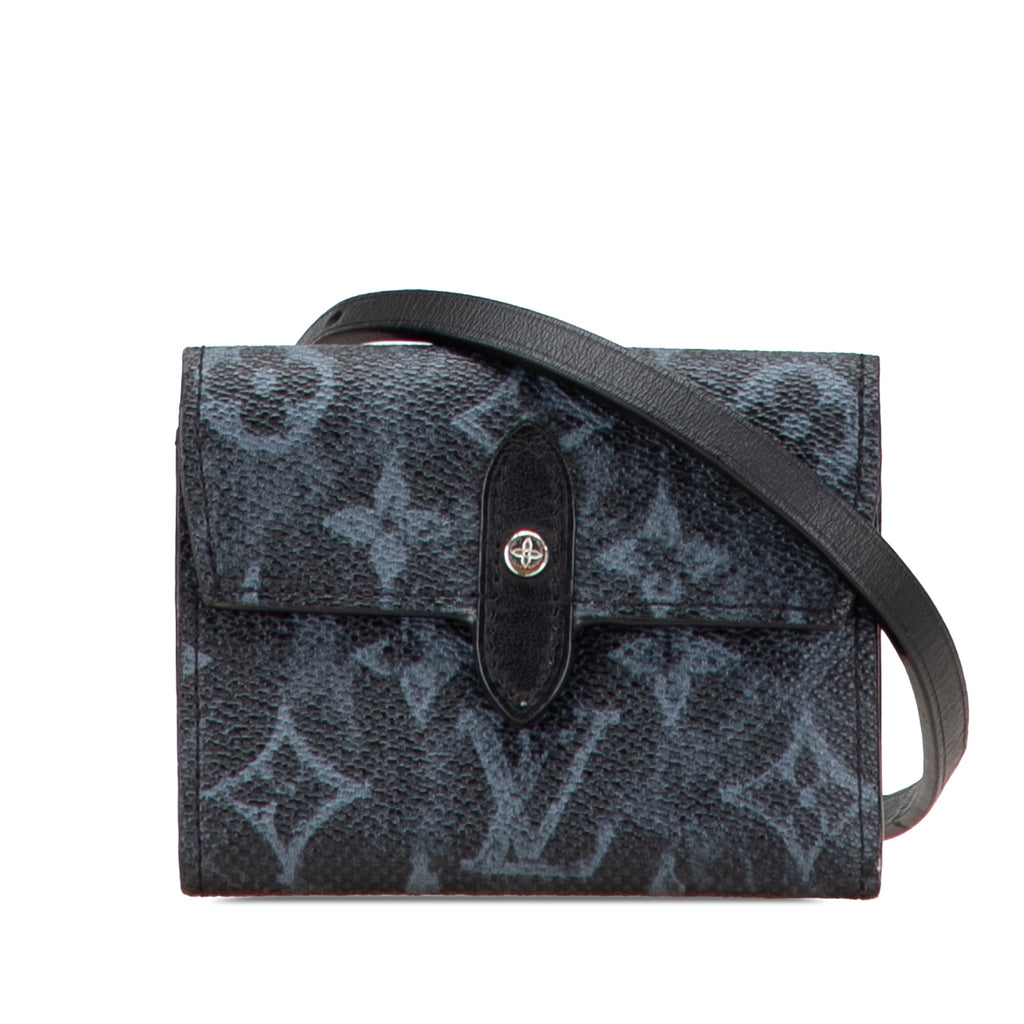 Monogram Pastel Cross Card Holder