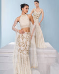 Ivory Fit And Flare Lehenga Set By KYNAH, Luxury Indian Fashion & Bridal Wear