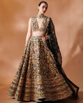 Azra Black Embroidered Lehenga Set By KYNAH, Luxury Indian Fashion & Bridal Wear