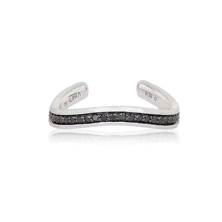 TANIA Black Diamond Thumb Ring By ALINKA Fine Jewellery