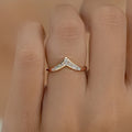 Tappered Baguette And Round Diamond Curved Band