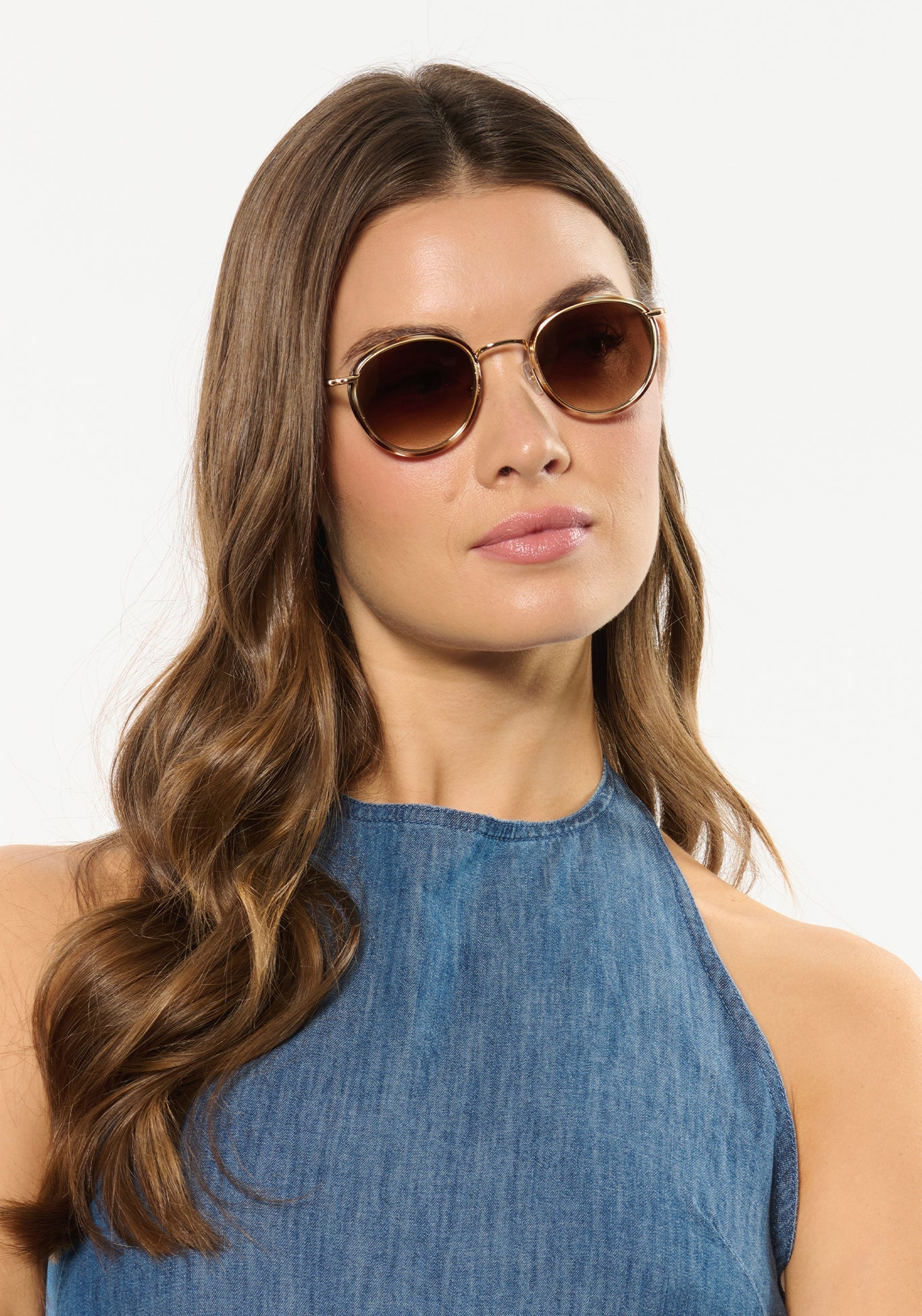 KREWE TATE | Aquamarine Tortoise 18K