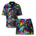 That Glow Flow  Lounge Shirt and Shorts Combo