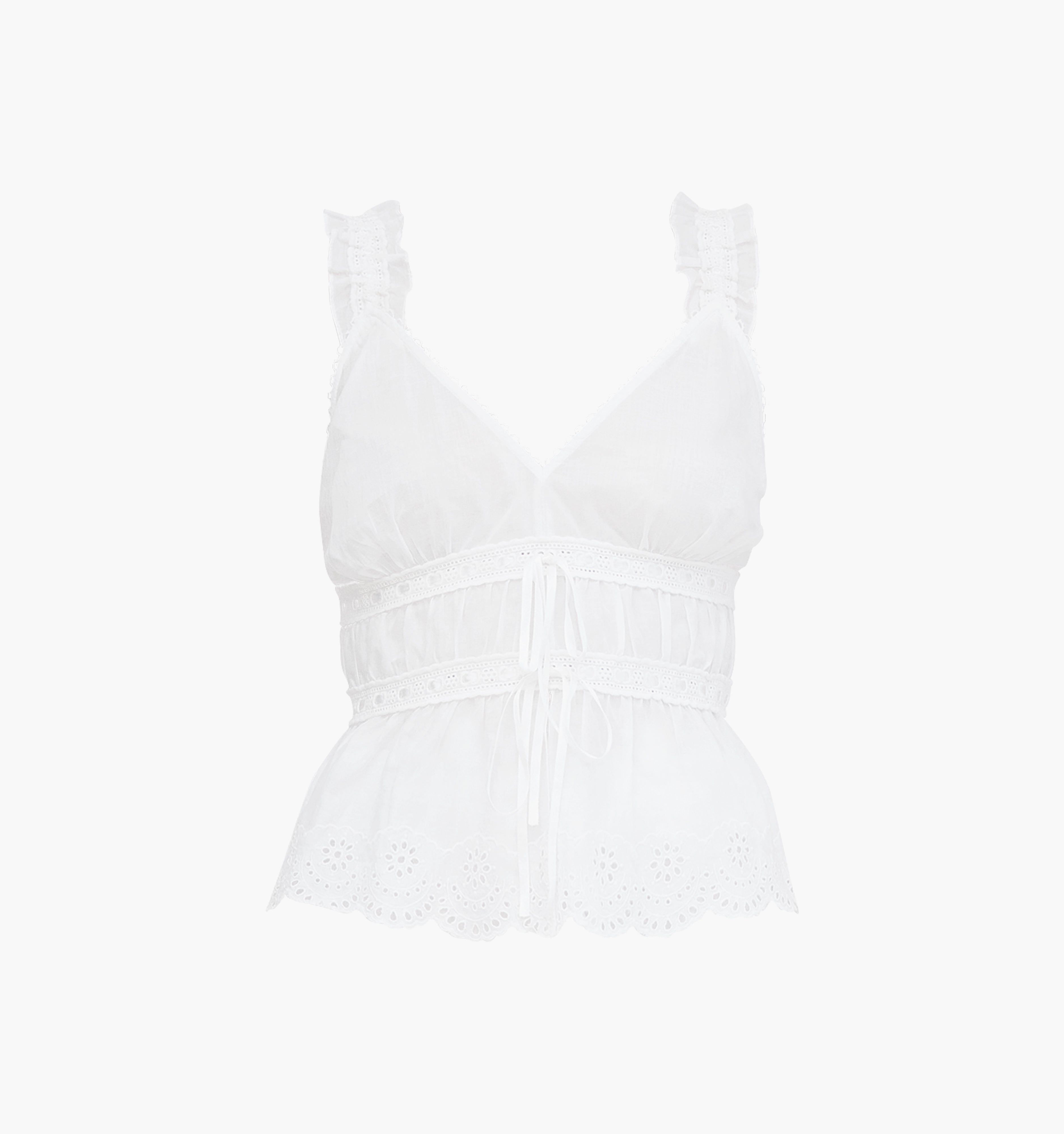 The Raven Top / White Broderie Voile   By Hill House Home