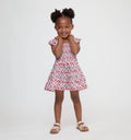 The Tiny Ellie Nap Dress / Diamond Cherries Cherry Red    By Hill House Home