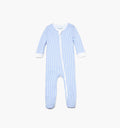 The Footie Pajama / Blue/White Stripe   By Hill House Home